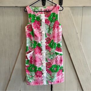Lilly Pulitzer Floral Dress with Pockets Size 8